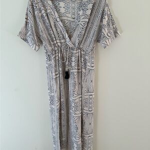 Geometric Patterned Maxi Dress